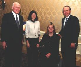 John Glenn, Dr. Sally Ride, Amy Dunaway-Haney, Vance Coffman